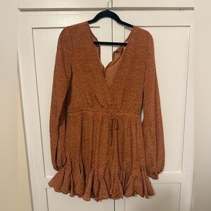 Luxxel Rust Polka dot Romper